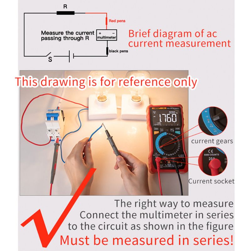 AN82 Digital Multimeter Tester DIY Transistor Capacitor NCV Testers