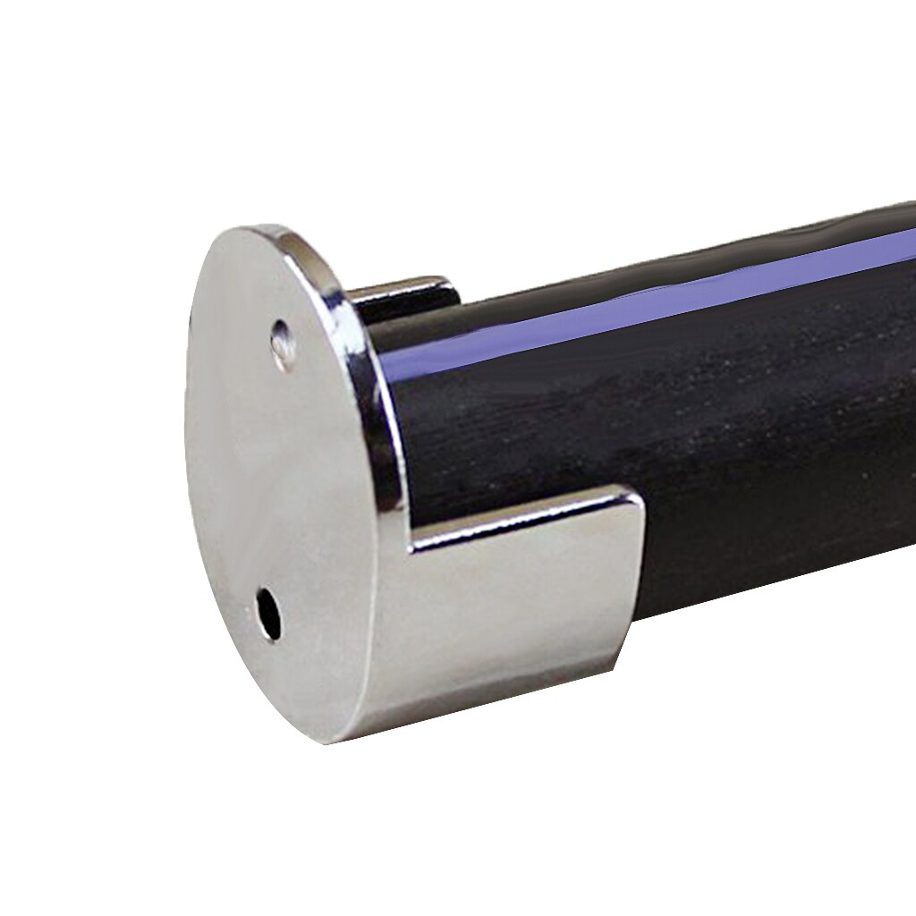 Metal Curtain Rod Caps Recess Wall Bracket Rail Support for 25/28mm Hardware