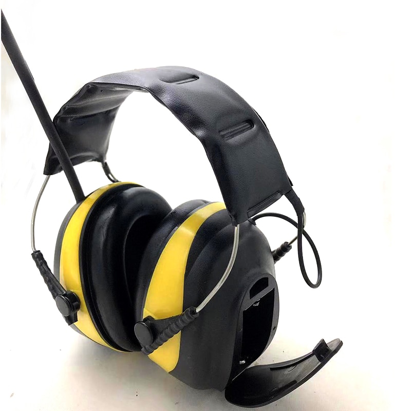 NRR 25dB MP3 AM FM Radio Hearing Protection Ear Muffs Electronic Ear Protector Noise Reduction Safety Earmuffs for Working