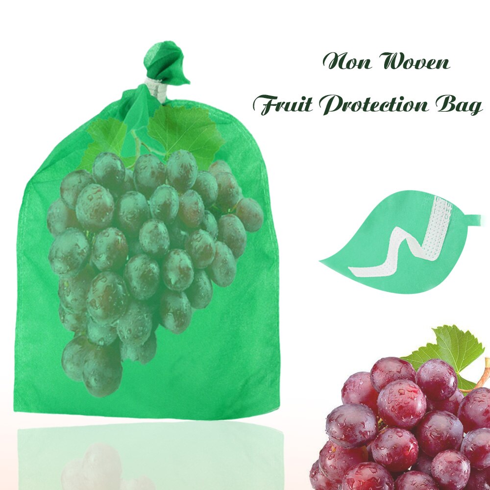Bolsa protectora para fruta de uva y manzana, bolsa no tejida, transpirable, impermeable, de bolsillo, para jardín, a prueba de insectos y aves, 50-200 piezas