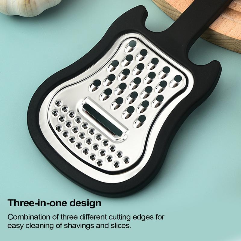Grattugia per formaggio in acciaio inossidabile Grattugia da cucina a forma di chitarra Trituratore multiuso per frutta e verdura per gadget da cucina per patate