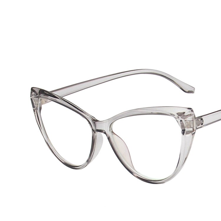 Cat Eye Anti Blue Light Glasses Blocking Filter Computer Glasses Men Women Super Light Frame Eyeglasses Pink Clear Spectacles: grey