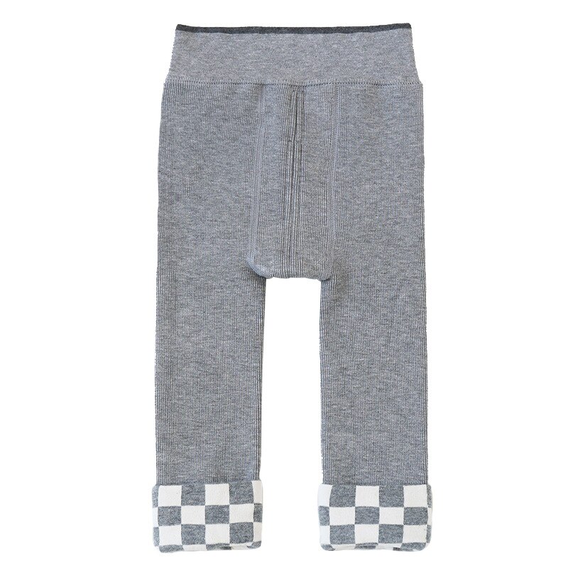 Baby Leggings Herfst En Winter Jongens En Meisjes Plus Fluwelen Verdikking Kan Worden Geopend Negen Punten Baby Warm leggings: gray / (openable)S(2-4T)