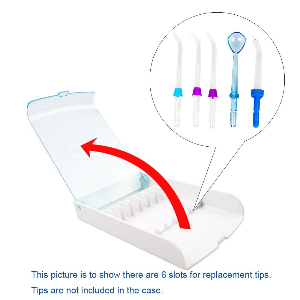 Waterpulse Hygiene Storage Case for Replacement Tips Dental Flosser Tips Storage Box Water Flosser Accessories, No Tips Included