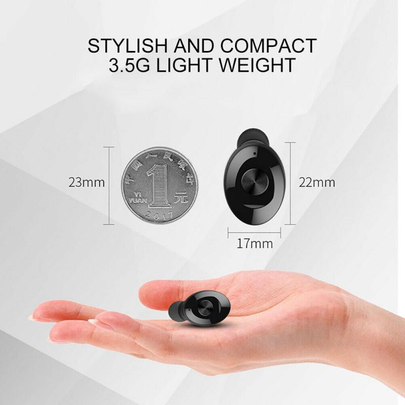 XG12 TWS Binaural 5.0 Bluetooth Wireless Earphone 3D Stereo Headphone Portable Business Earbuds Headset With HIFI Audio