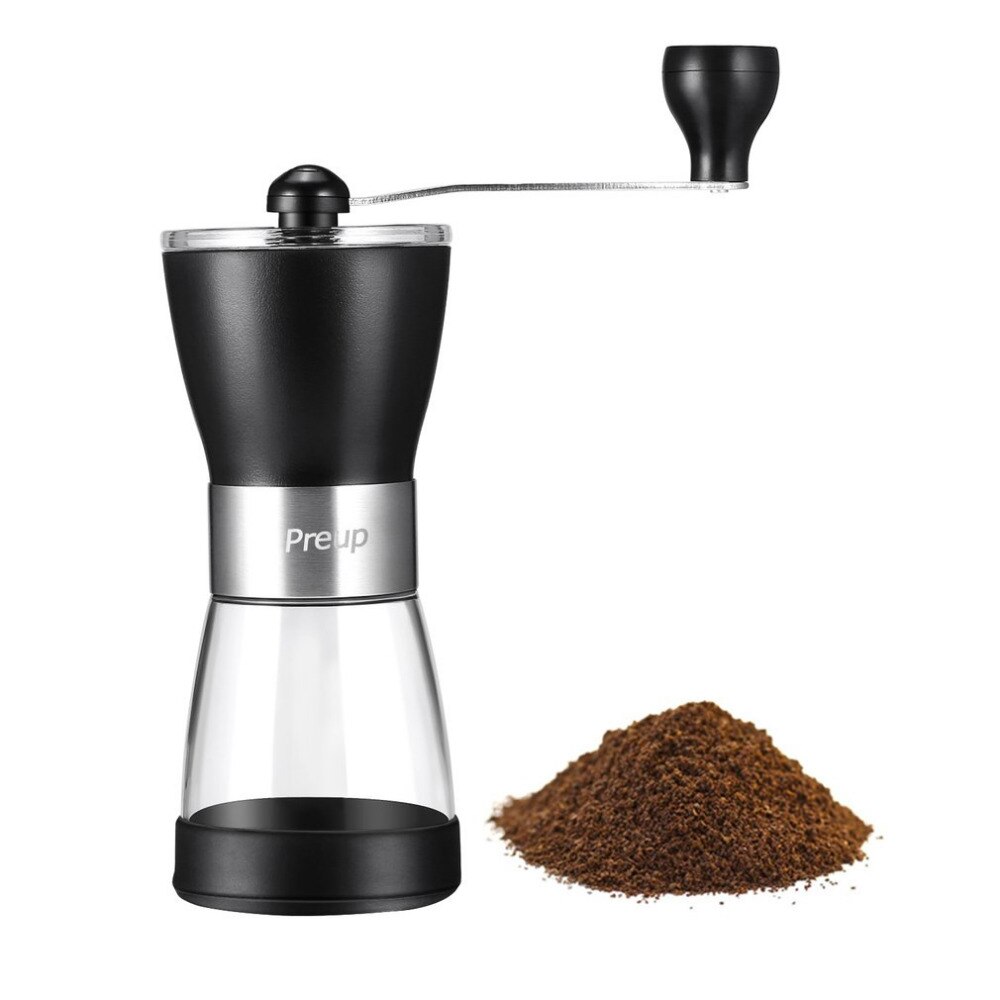 OUTAD Mini Draagbare Koffiemolen Wasbaar Manual ABS + PC Materiaal Rvs Keramische Kern Keuken Houvast Koffiemolens