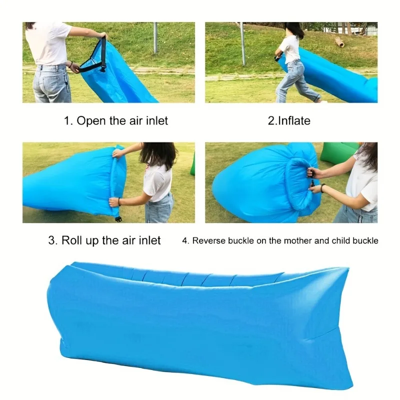 Luft faul aufblasbare Sofatasche, tragbare Camping-Sofa-Matratze, Musik, Festival, Liegestuhl