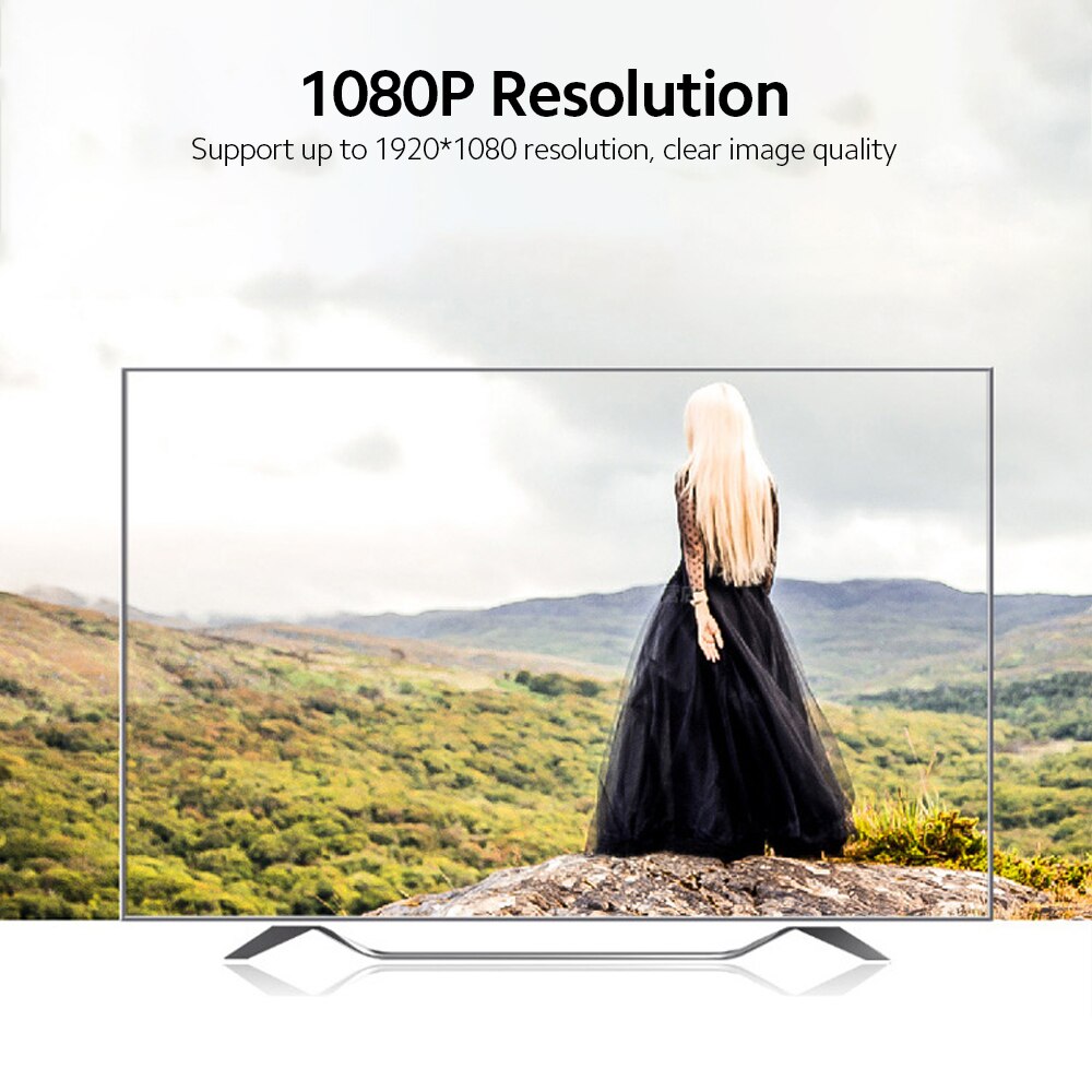 HD to AV Converter Digital Signal to RCA Video Converter 1080P Resolution Support NTSC/PAL Standard Wide Compatibility converter