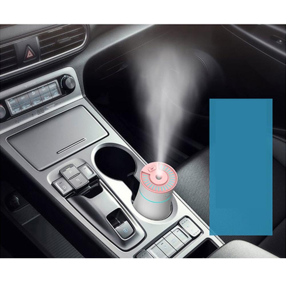 Auto luchtbevochtiger usb mini draagbare aromatherapie hydraterende luchtreiniger vernevelaar nachtlampje luchtbevochtiger