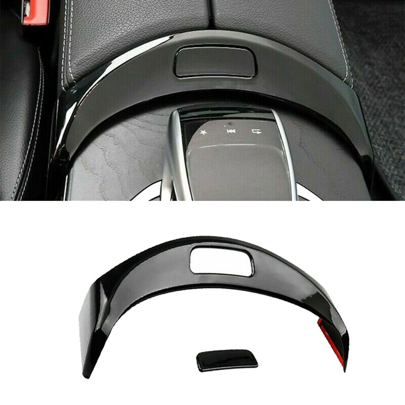 Armsteun Opbergdoos Release Knop 2056803307 Vervanging voor Mercedes‑Benz W205 C200 C250 C300 W253 GLC260 GLC200 (glanzend zwart