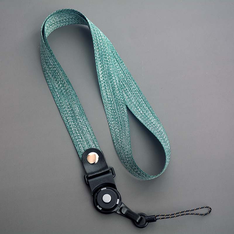 3 stk/parti nøglering nøglering badge-holdere nakkestropper håndledsremme multifunktionel hals til nøgler id-kort gym halsrem mobiltelefon: Grøn