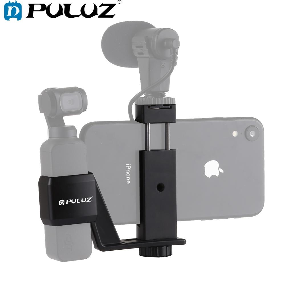 PULUZ Metalen Telefoon Klem Mount + Uitbreiding Vaste Stand Beugel Voor DJI OSMO Pocket Handheld Gimbal Accessoires