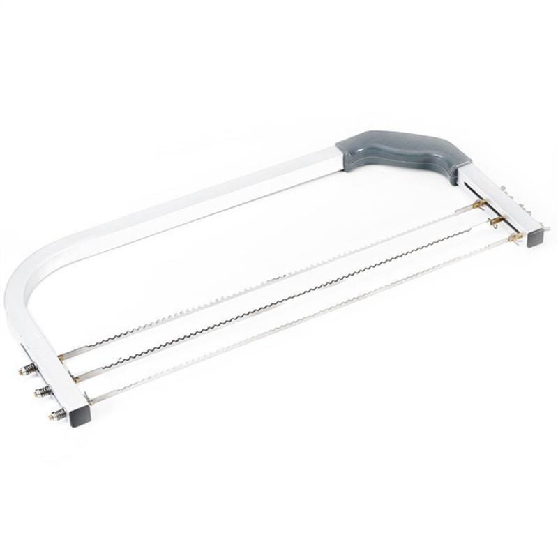 Stainless Steel Adjustable Large Interlayer Cake Cutter Saw 3 Blades Leveler Slicer Household Bakery Baking Tools Bakeware