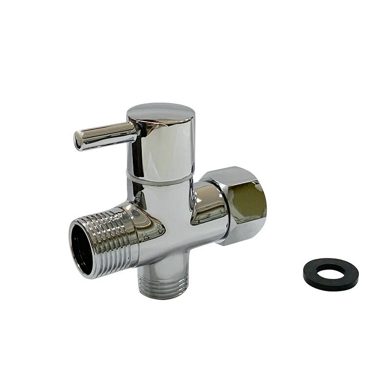 Messing bidet sprøyte for toalett sort/krom dusj sprøyte sett multifunksjon toalett ventil klut bleie sprøyter: Felle tilpasset kontakt