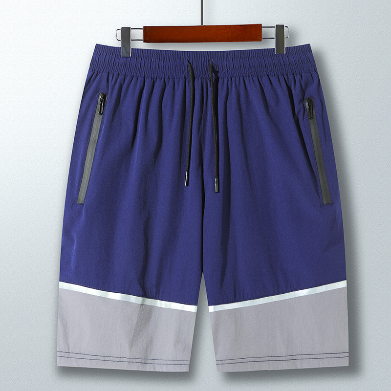2022 Mens Oefening Sportbroek Workout Basketbal Gym Sport Casual Kleding Fitness Jogging Ademende Tennis Shorts Mannen: Paars / L