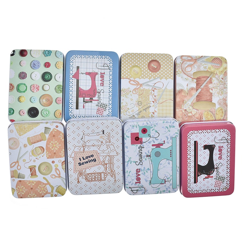 Boîtes de rangement pour aiguille et Theard | 8 pièces, Mark Iron, boîte de rangement Mini boutons, boîte de rangement de voyage, accessoires de couture, mallette de rangement