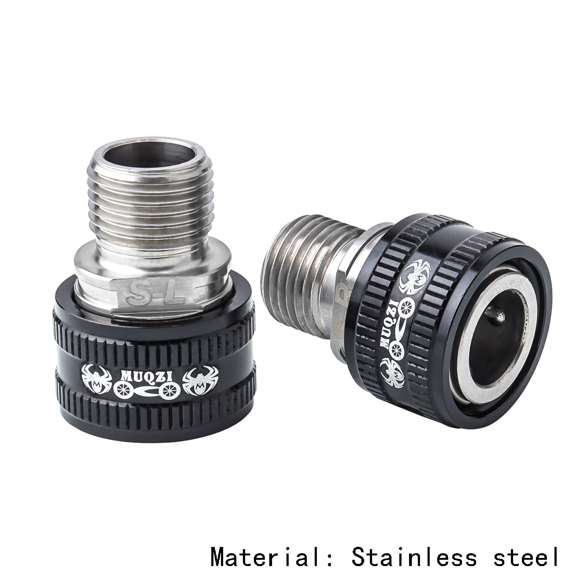 Fahrrad Pedal Verlängerung Teile Mountainbike Pedal Verlängerung Titan/Edelstahl Kurbel Verlängerung Schnell Kupplung Zubehör: Stahl-Splitter