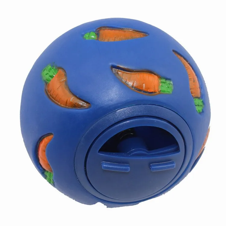 Boule de friandises pour lapin, mangeoire lente pour animaux de compagnie, jouet interactif pour collation, balle résistante aux morsures, jouets d'alimentation, fournitures pour chat cochon d'inde: SCARLET