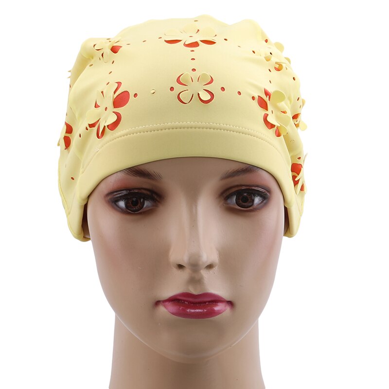 Unisex Swimming Hat Women Girls Long Hair Bathing Cap Swimming Cap Stretch Drape Free Size Swim Pool Sport Elastic Turban