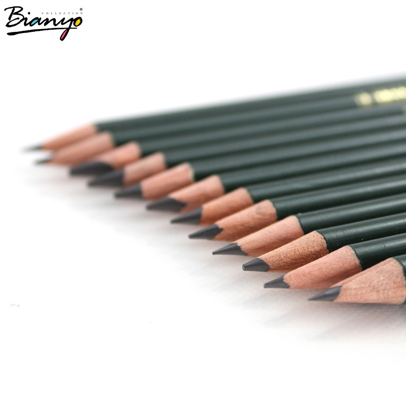 12Pcs 2H-12B Sketch Painting Drawing Pencil Set Non-toxic Standard Pencils for Office School Charcoal Pencil Art Supplies
