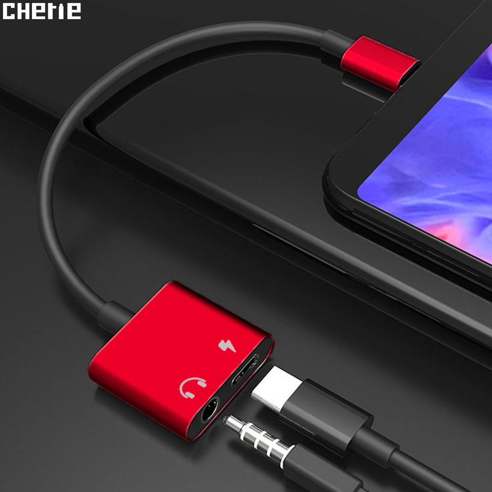 Cherie Type C 3.5 Jack Headphone Adapter Voor Samsung Xiaomi Huawei Oneplus 3.5mm Dongle USB C Splitter Audio Oortelefoon opladen