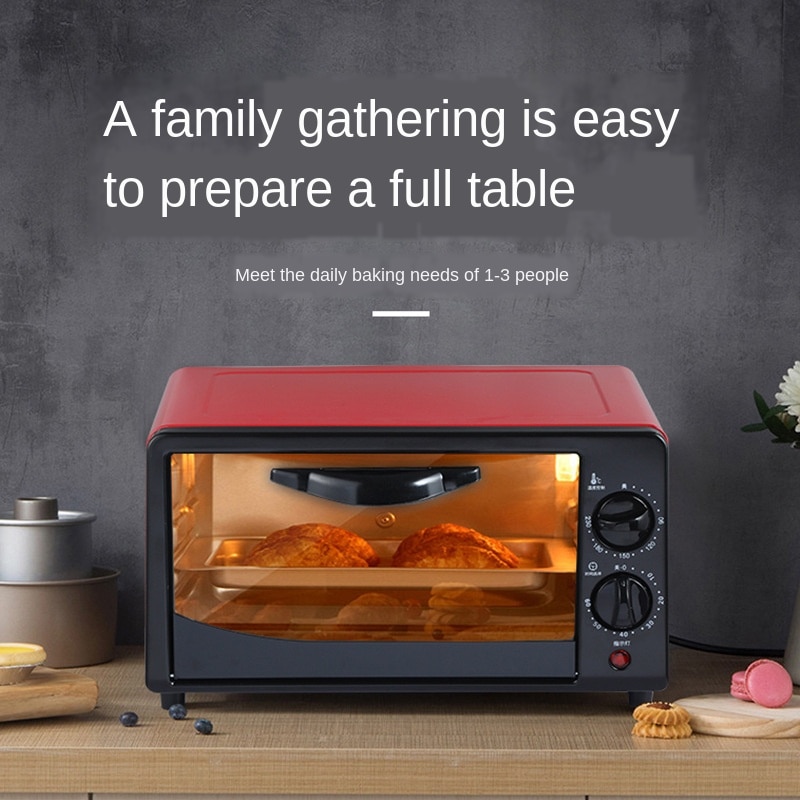 12- liters elektrisk ovn husstand multifunktions automatisk elektrisk ovn bagning uafhængig opvarmning integreret ovn