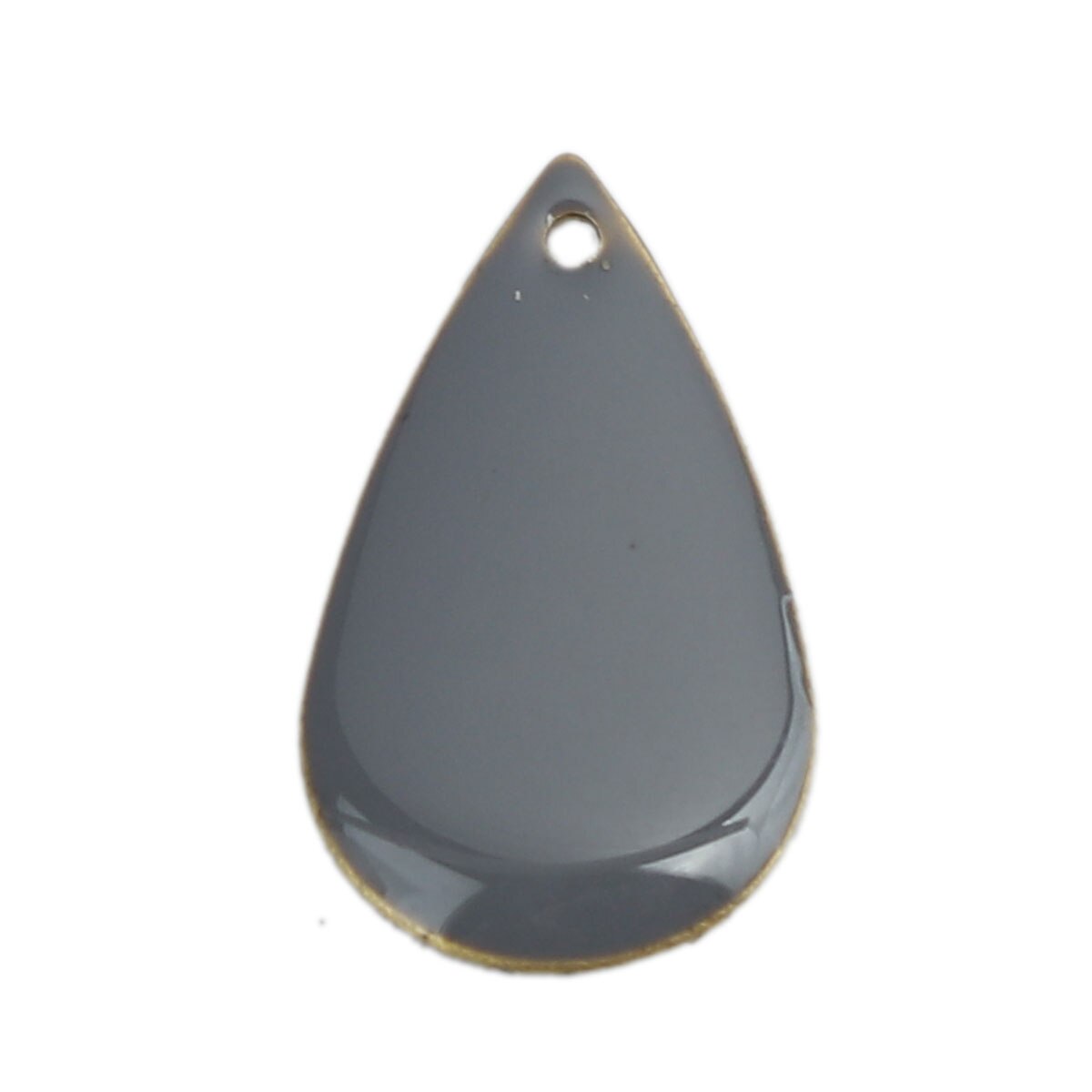 Wasser Tropfen Emaille Anhänger Kupfer Emailliert Doppelseitige Pailletten Reize Unbeschichtet 21*13mm( 4/8 &quot;) für DIY Ohrring Zeug, 10 Stck