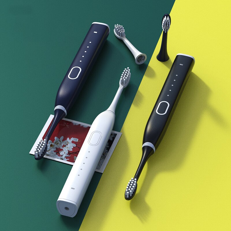 Sonic Electric Toothbrush 5 modes and 15 gears USB Charger Adult timer Brush Tooth Brushes 10 Replacement Heads Teeth Whitening