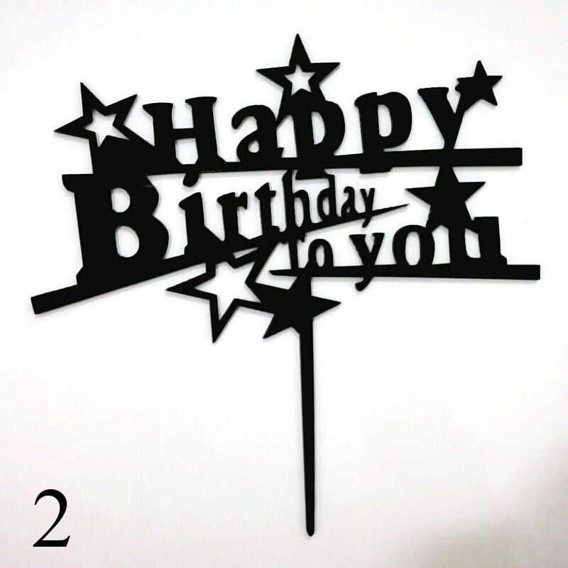 Mirror Acrylic Cake Topper Cute Crown Happy Birthday Letters Cake Topper For Kids Birthday Cake Decor Baby Shower Cake Topper: 9