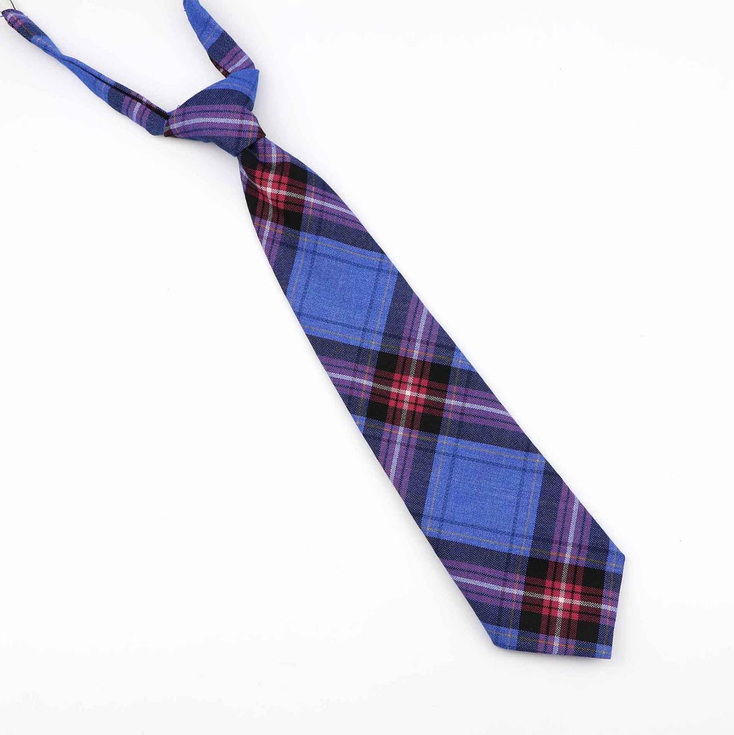 Student Lui Slim Stropdas Skinny Stripped Tie Eenvoud Elastische Band 7 Cm Breedte 33 Cm Lengte Partij Formele Mannen kids Banden: 7