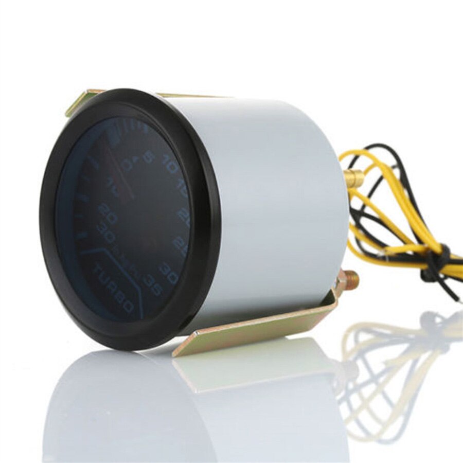 2" 52mm Car Universal Turbo Boost Gauge Meter Kit Smoke Len LED 35 Psi 12V