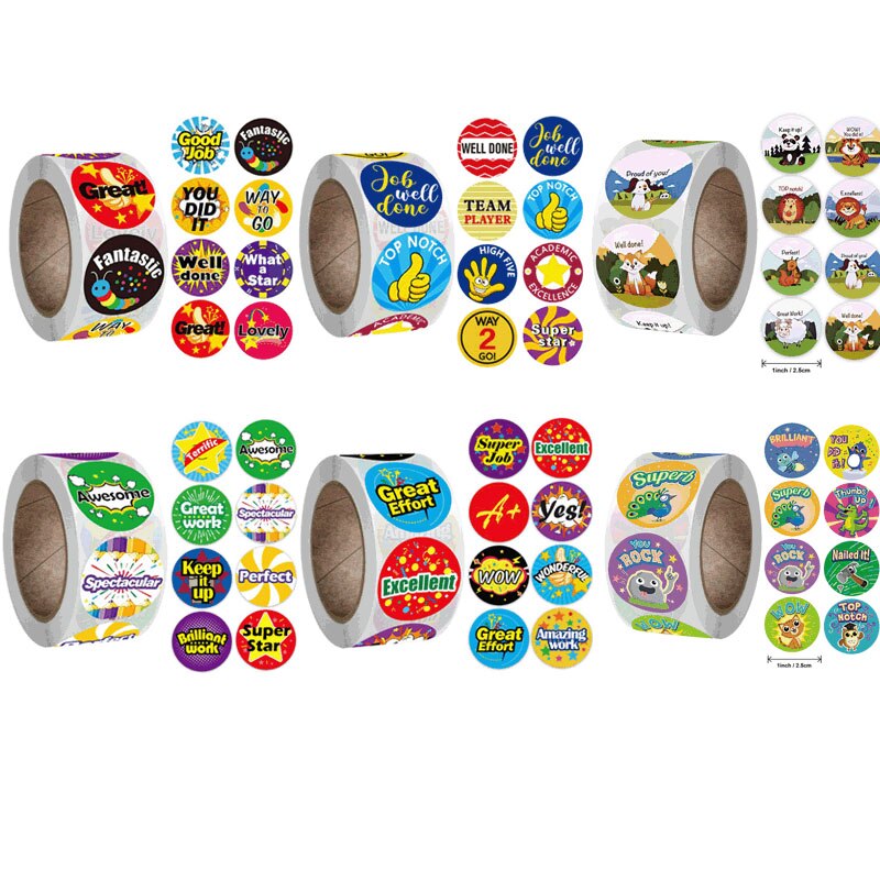 Qiduo Beloning Stickers Voor Kids Leraar Leuke Dieren Klaslokaal Motivatie Sticker Ondersteuning Gedrag Voor Jongens Meisjes