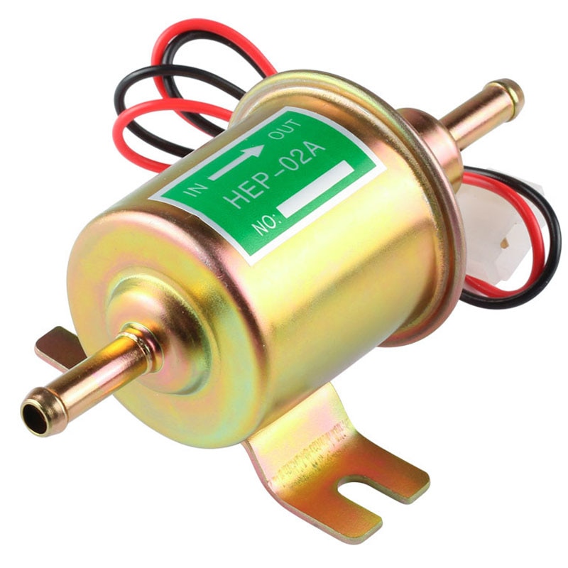 Merk 12v elektrische brandstofpomp lage druk bout bevestigingsdraad diesel benzine hep -02a voor auto carburateur motorfiets atv