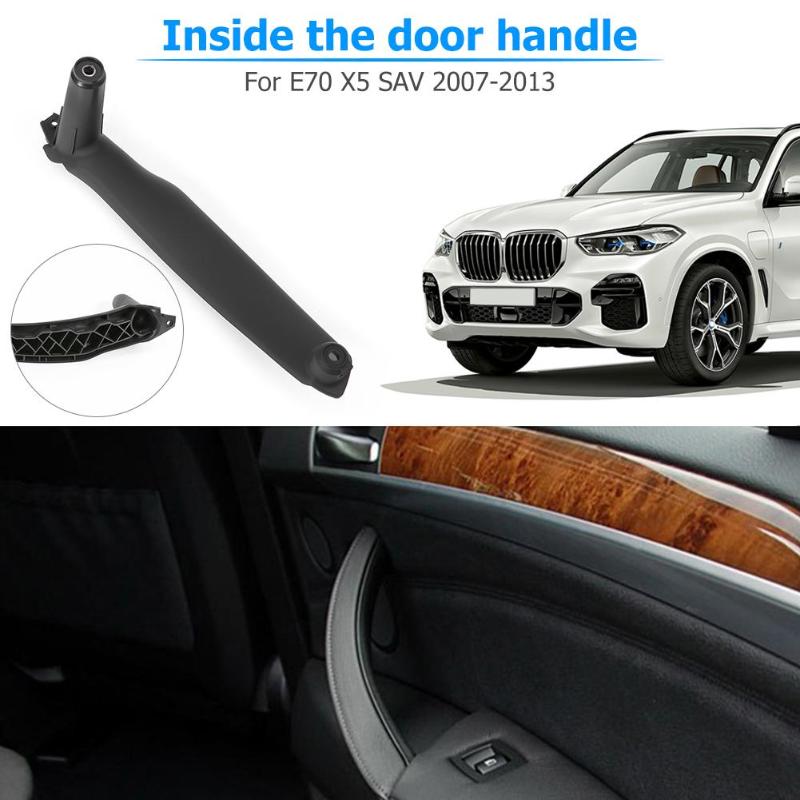 Garniture de poignée de panneau intérieur de porte de voiture, , accessoires de voiture pour BMW E70 X5 E71 E72 X6