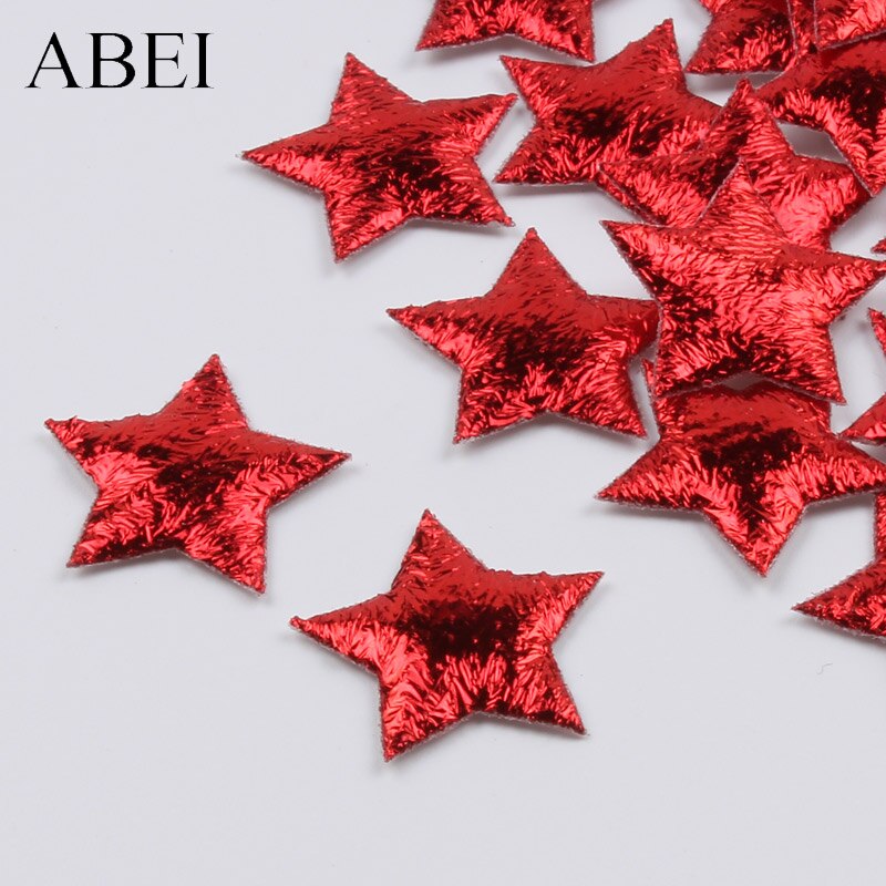 Vara con Estrella Roja de Navidad, BRICOLAJE, manualidades, adornos, de boda, decoración escolar, 100 Uds., 20mm