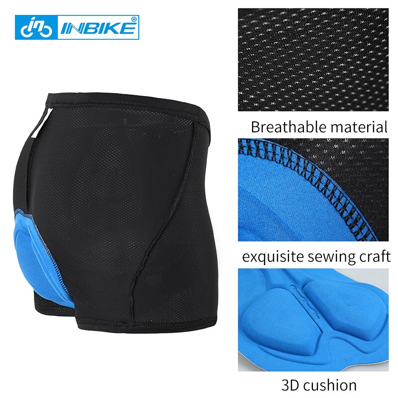 Inbike Fietsen Ondergoed Mannen Bike Shorts Gel Foam Pad Ademend Sport Shorts Fiets Ondergoed Sneldrogend Mtb Panty IA16510