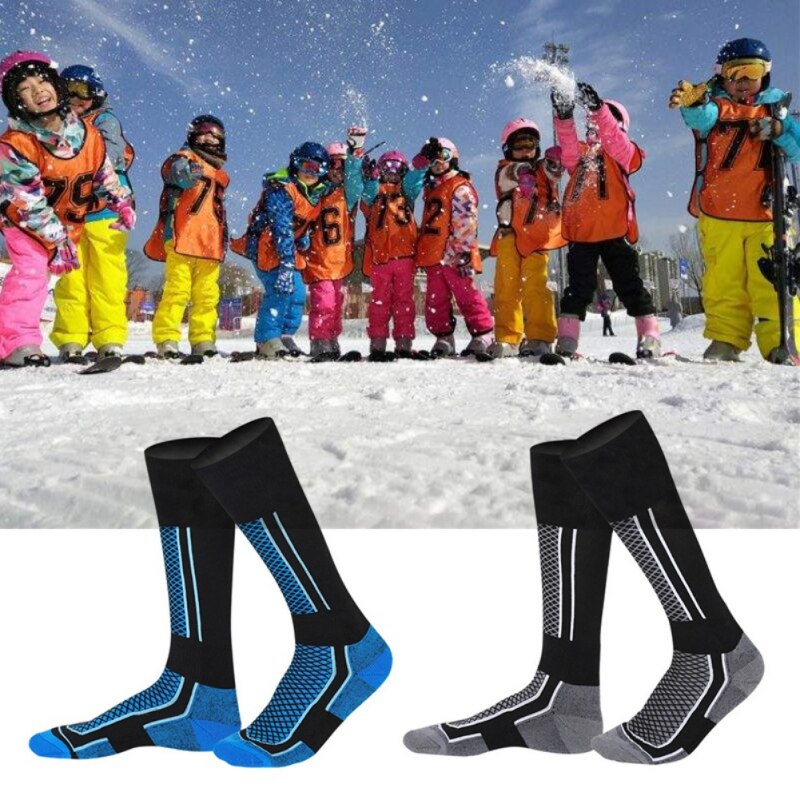 Outdoor Winter Männer's Hohe Rohr Dicke Warme Ski Socken Sport Schuhe