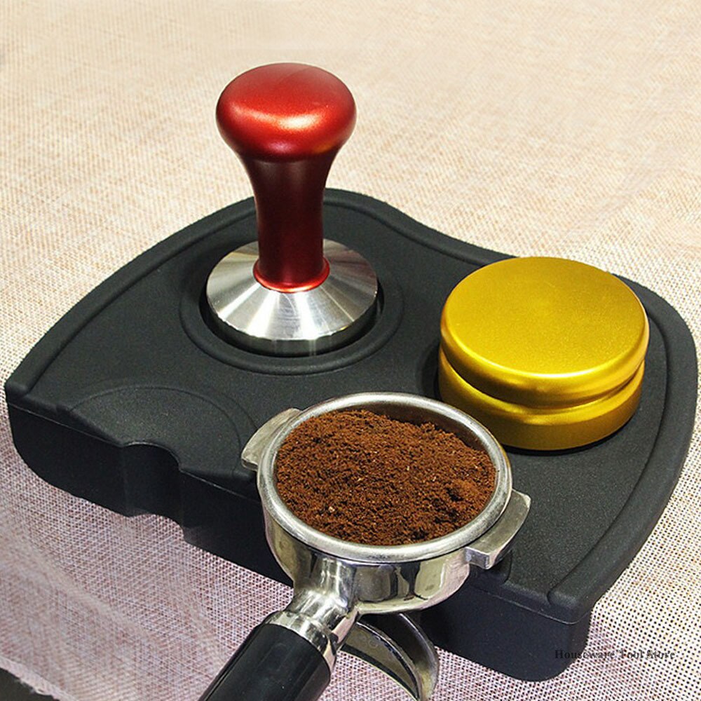 Thực phẩm an toàn Silicone cà phê Tamper Mat cà phê công cụ giả mạo Pad chống tr