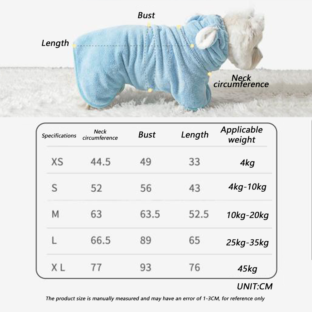 Cães roupão bonito capas toalha de banho macio aconchegante ultra-absorvente casaco de secagem robe para elegante amante de animais de estimação roupas de banho