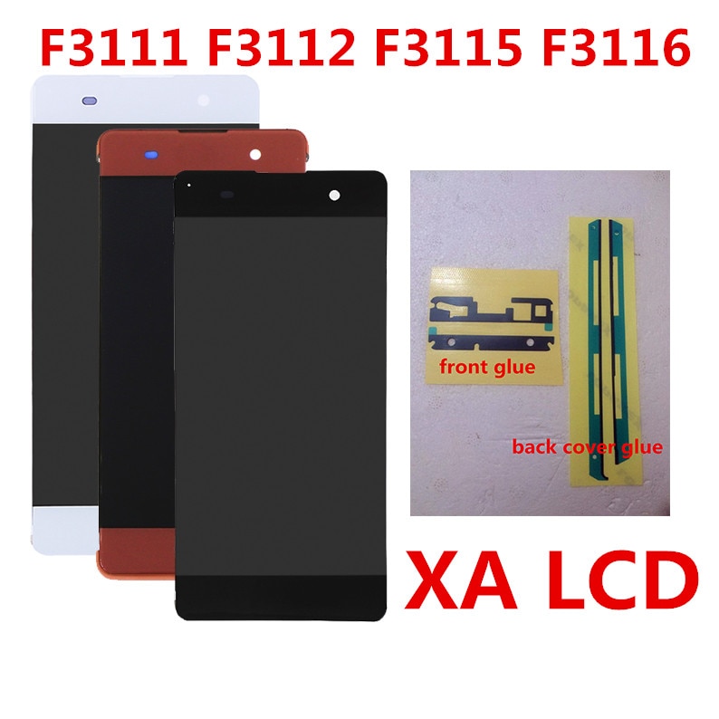 For SONY Xperia XA 5.0 inch LCD Display F3111 F3112 F3115 F3116 Touch Screen Digitizer 1280*720 Assembly Frame