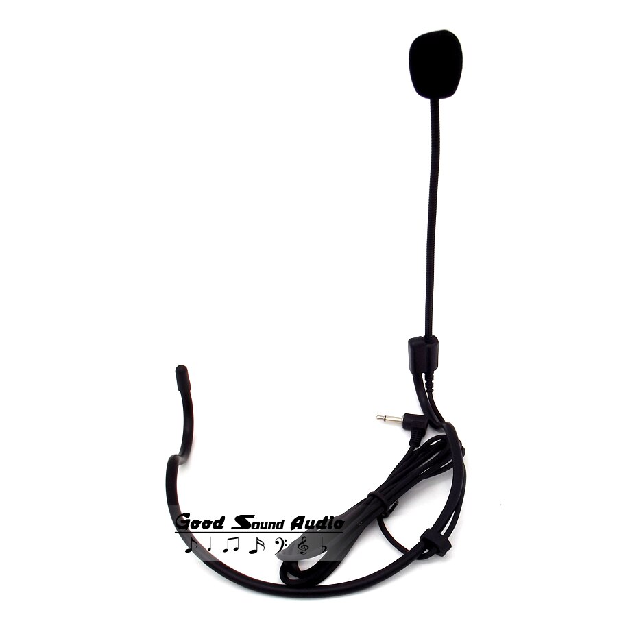 3.5mm Plug Wired Condenser Headworn Headset Microphone Earhook Headband Mic For Wireless Karaoke Teaching Megaphone PC Interview