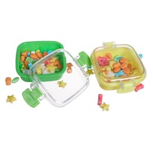 Mini Small Candy Box Plastic Storage Box With Transparent Lid Collection Candy Container Case Storage Box