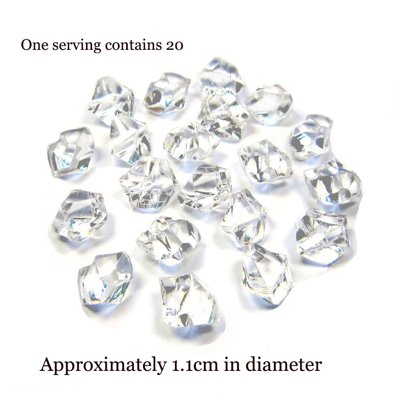 Photography Props Acrylic Simulation Ice Cube Drinks and Beverages Product Photo Decoration for The Photo Studio BUY 5 Free 2: 02