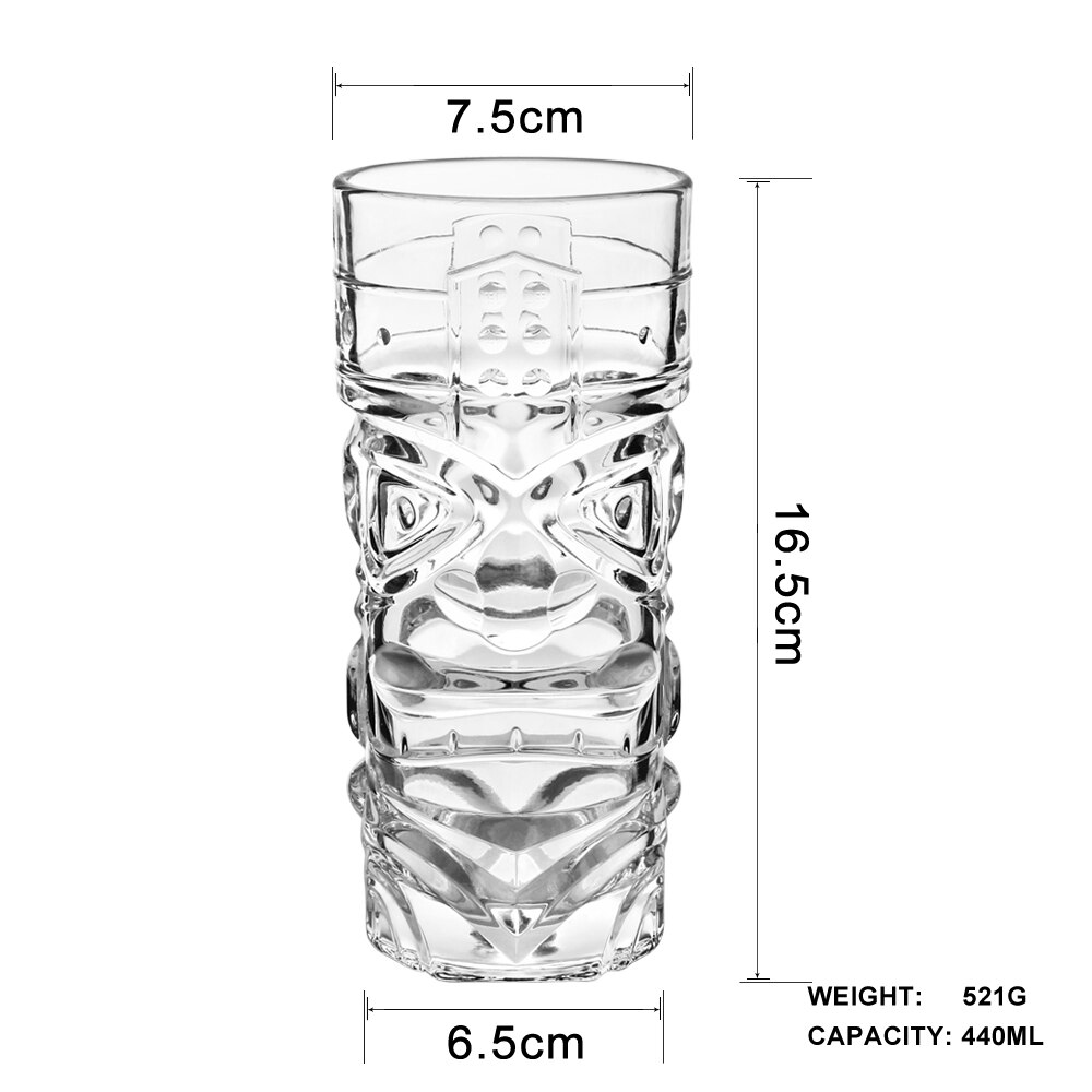 Personality Grimace Thicken Lead-Free Crystal Glass Drinking Cup Milk Tea Cup Juice Cup Beer Glass: Default Title