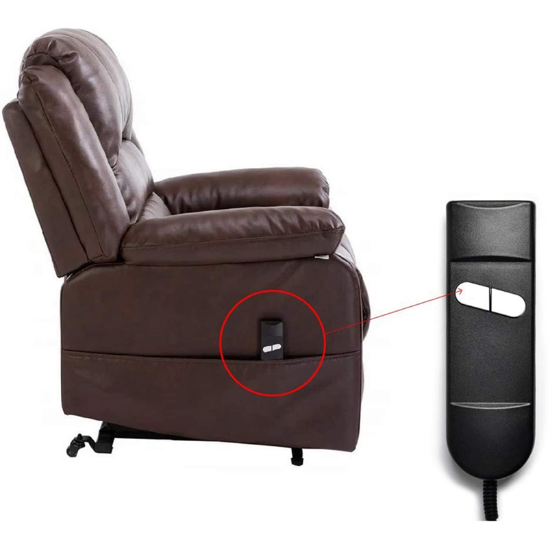 Ersatz für Lift-Stuhl-Fernbedienung, 5-polige 2-Tasten-Fernbedienungs-Ersatzteile für Power Recliner für Okin Limoss Pride – gerade