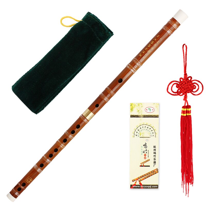Pluggable Bamboo Flute Dizi Kit Traditional Handmade Chinese Musical Instrument in C Key