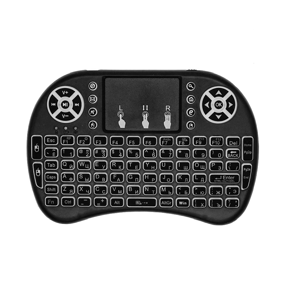 i8 Mini Keyboard 2.4GHz Wireless Keyboard Air Fly Remote Control Беспроводная клавиатура Hebrew English Russian Spanish Arabic