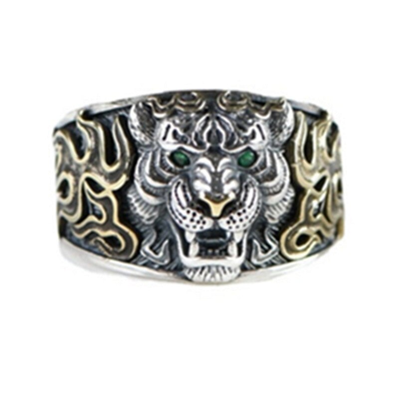 Vintage Dier Uil Tiger Snuiven Gouden Ringen Voor Mannen Punk Dominante Straat Hip-Hop Verstelbare Ring Voor Vrouwen sieraden: 184