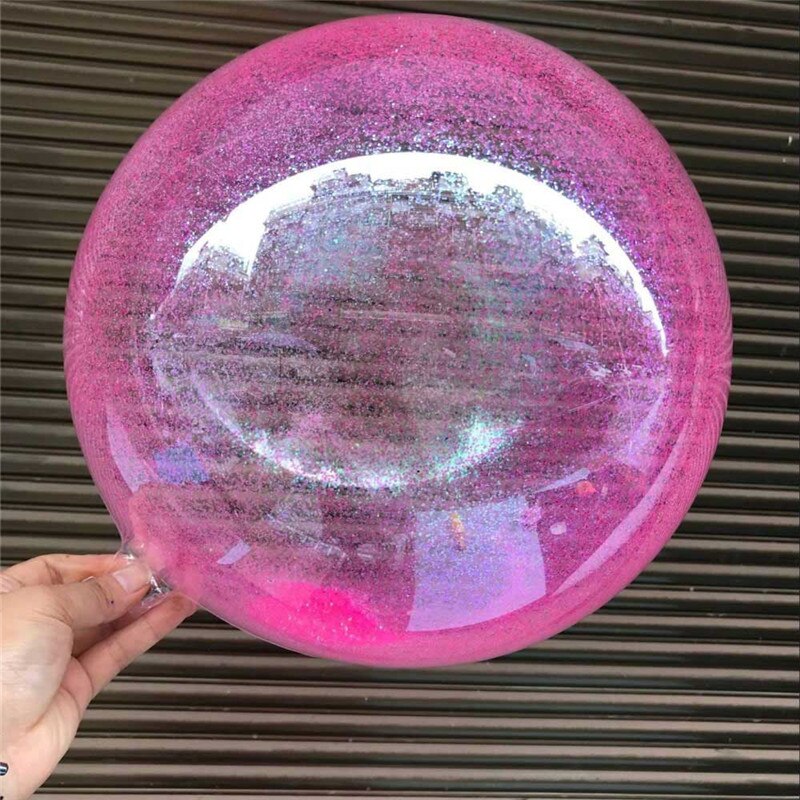 Diy Bruiloft Verjaardagsfeestje Decoratie Bobo Ballonnen 18 Inch Kleurrijke Glitter Ronde Pvc Transparante Kerst Decor Bobo Globos