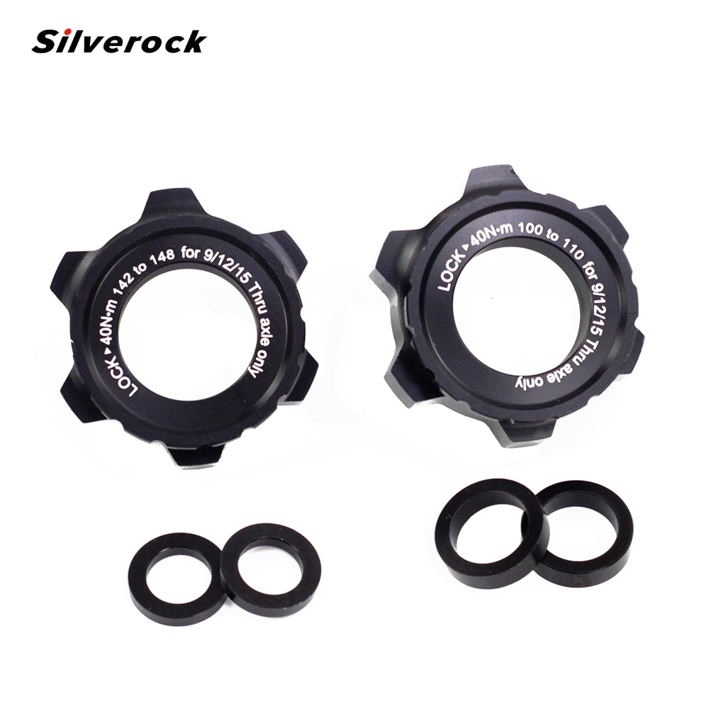 Adaptador de centro de bloqueo SILVEROCK Boost M12, 142mm a 148mm, M15, 100mm a 110mm, Kit de conversión de freno de disco Centerlock